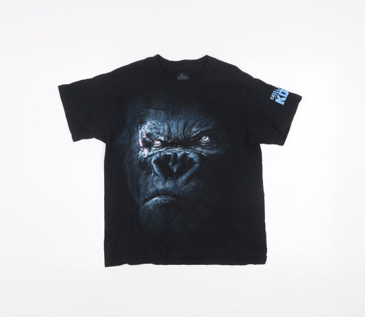 Universal Studios Kids Black King Kong Graphic T-Shirt M Cotton