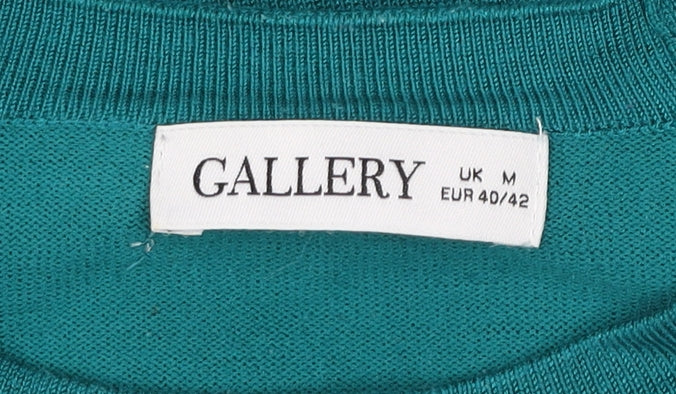 Gallery Women's Green Crew Neck Pullover Jumper UK M