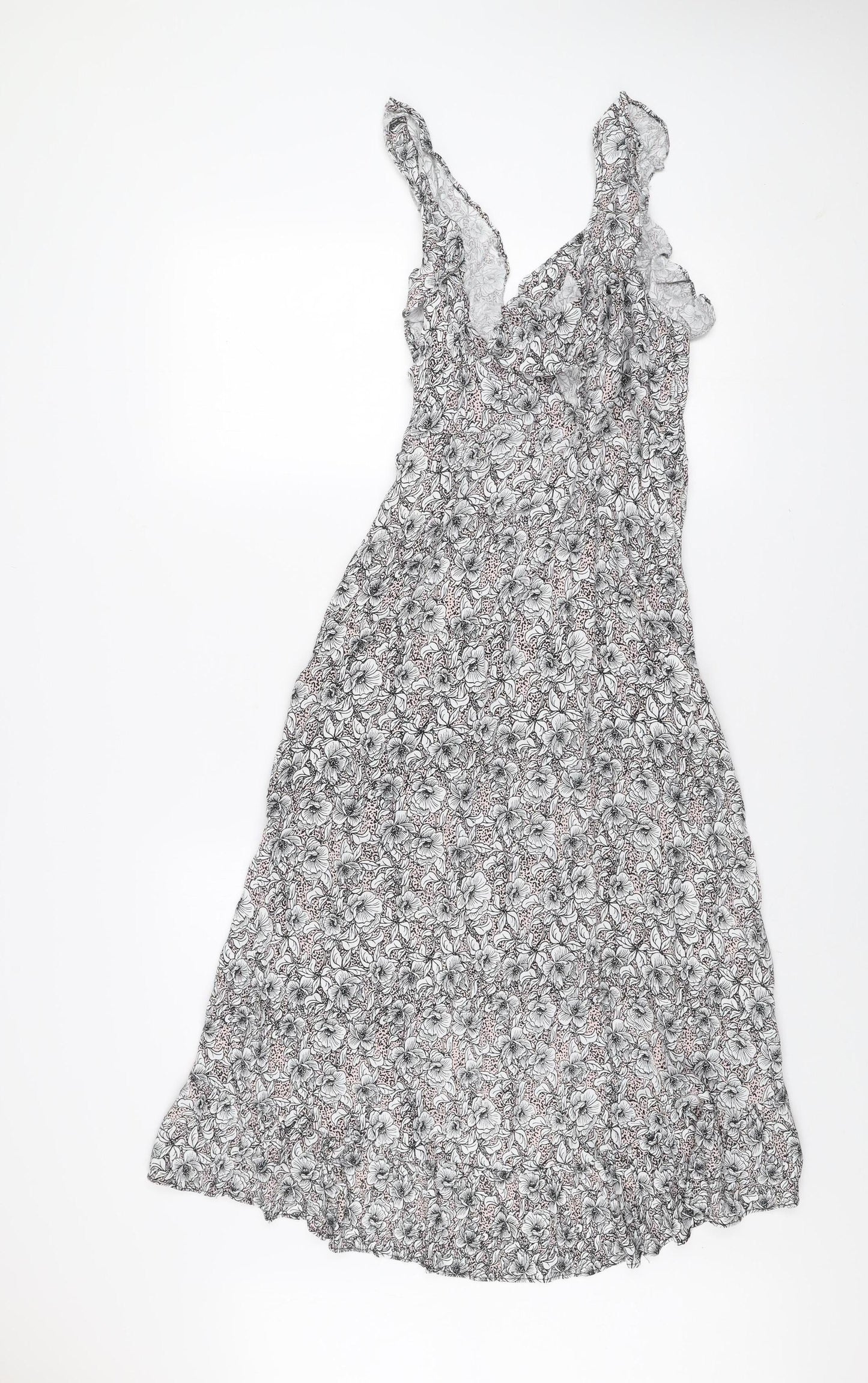 Womens UK Size M Review Fit & Flare Dress