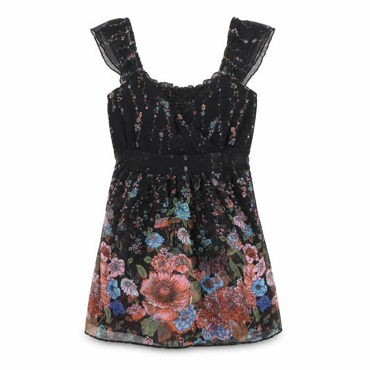 Womens UK Size M Influence Black Tunic Blouse