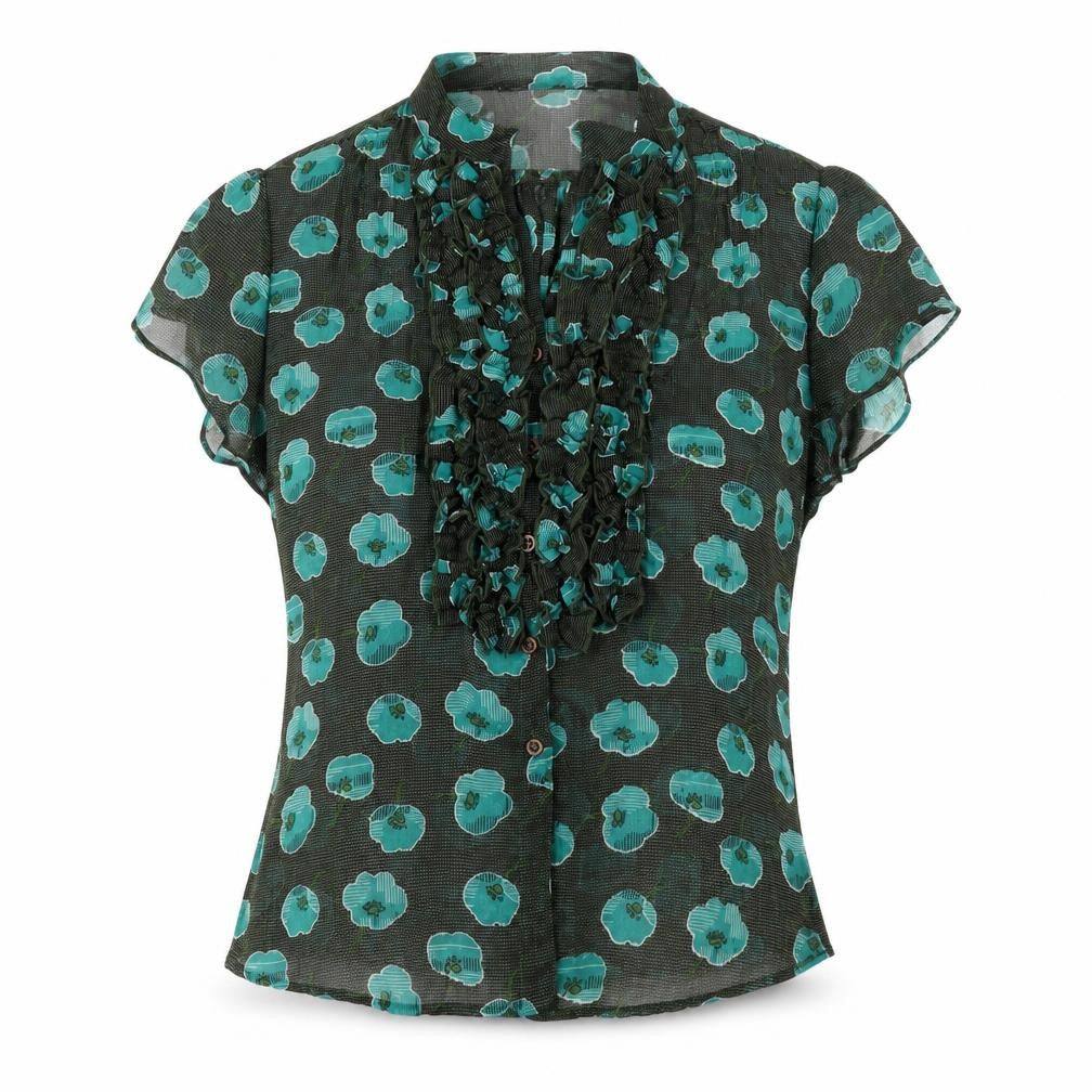 Womens UK Size 12 Atmosphere Green Camisole Blouse