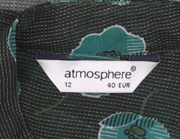 Womens UK Size 12 Atmosphere Green Camisole Blouse