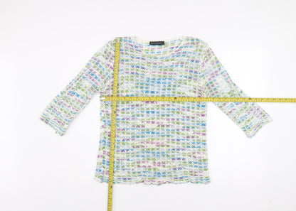 Womens UK Size S Just Elegance Multicoloured Pullover Jumper