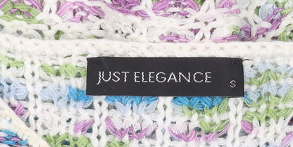 Womens UK Size S Just Elegance Multicoloured Pullover Jumper