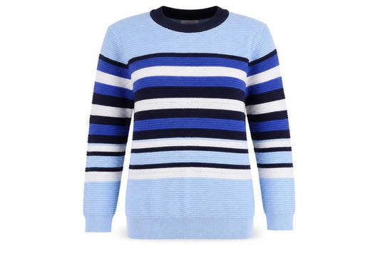 Womens UK Size 12 Savida Blue Pullover Jumper