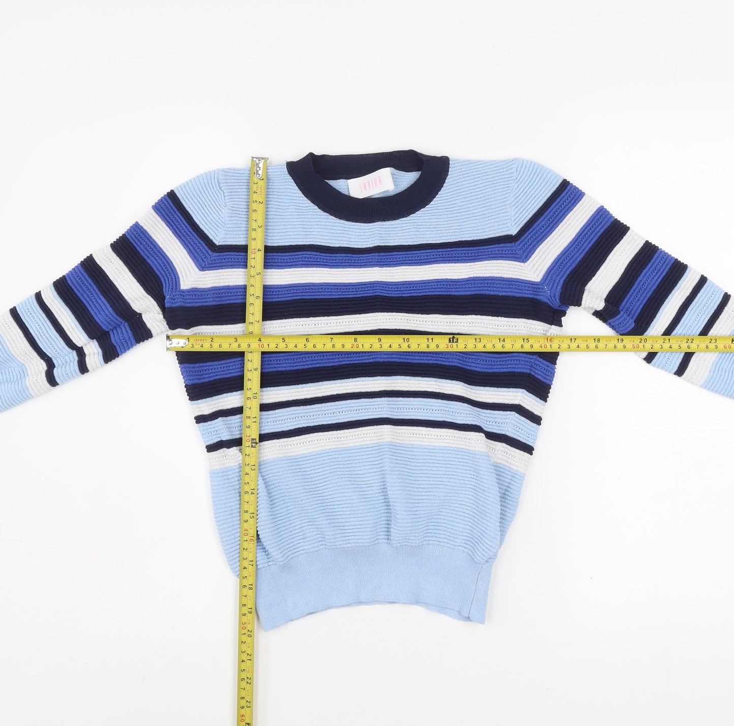Womens UK Size 12 Savida Blue Pullover Jumper