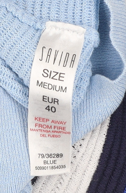Womens UK Size 12 Savida Blue Pullover Jumper
