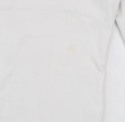 Under Armour Boys White Long Sleeve Mock Neck ColdGear Top L