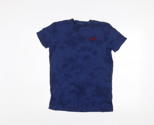 Hollister Men's Blue Slim Fit Cotton Crew Neck T-Shirt Size S