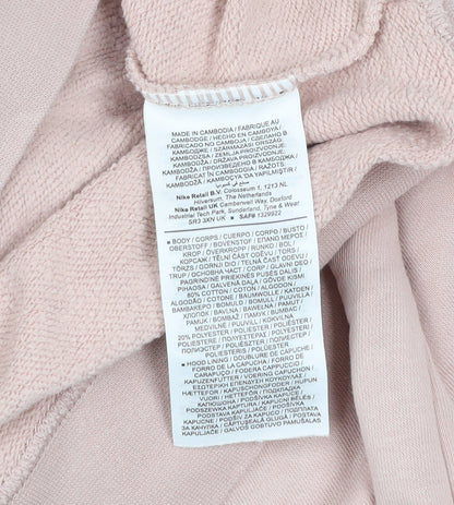 Nike Women’s Pink Pullover Hoodie Cotton Blend Size L