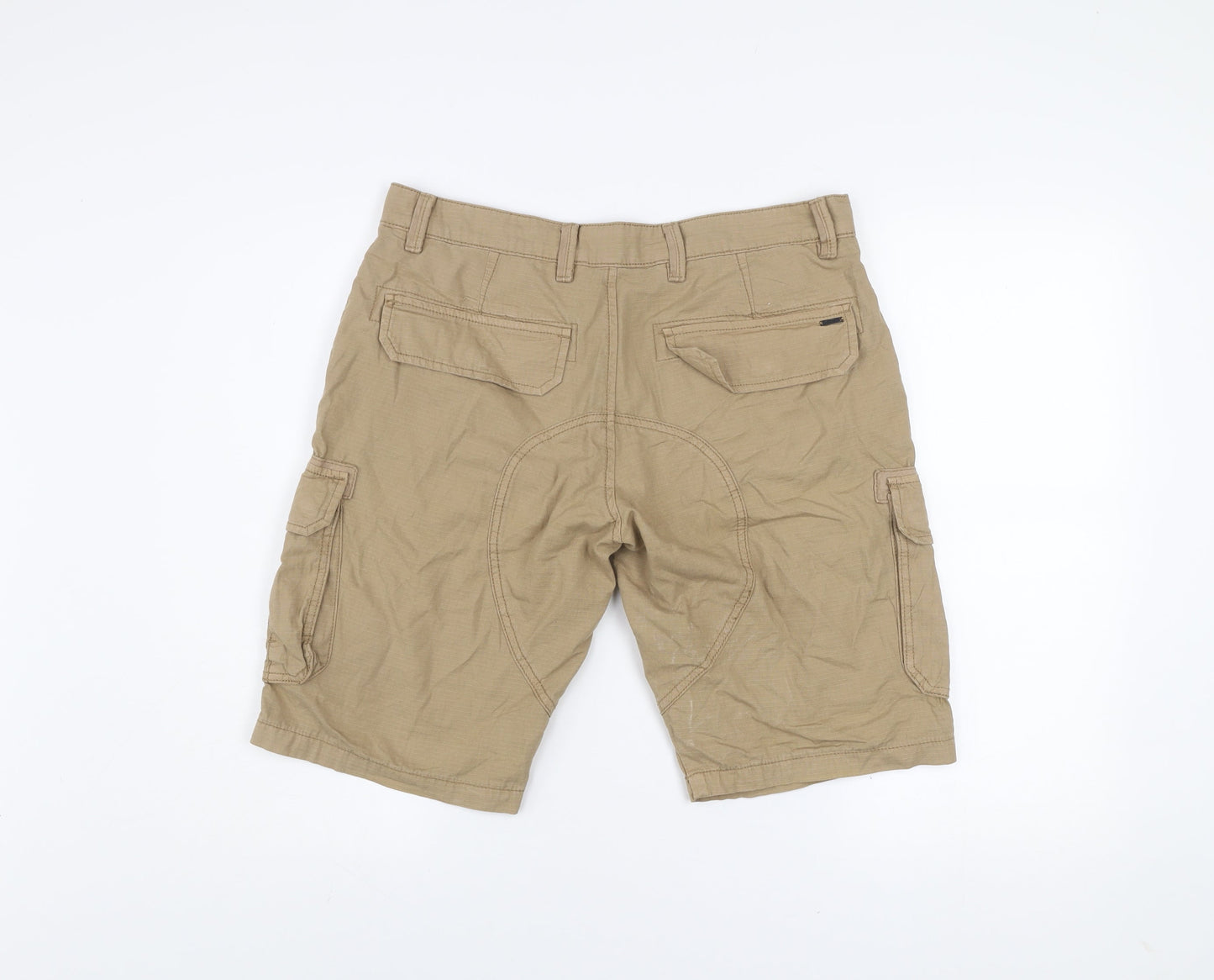 Diesel Men’s Beige Cargo Shorts Size 32 Cotton Canvas Summer