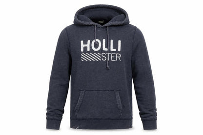 Mens UK Size M Hollister Blue Pullover Hoodie