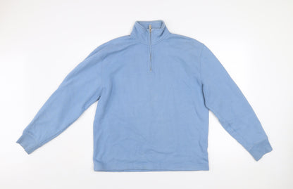 Mens UK Size S Topman Blue Pullover Sweatshirt