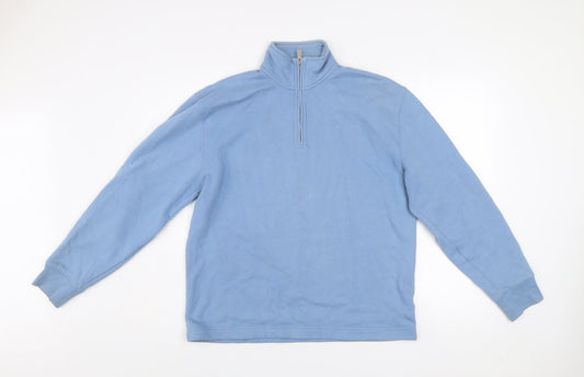 Mens UK Size S Topman Blue Pullover Sweatshirt