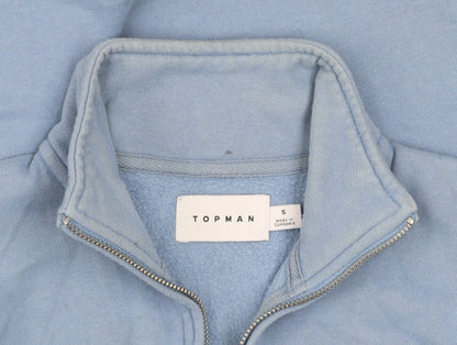Mens UK Size S Topman Blue Pullover Sweatshirt