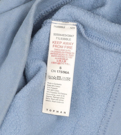 Mens UK Size S Topman Blue Pullover Sweatshirt