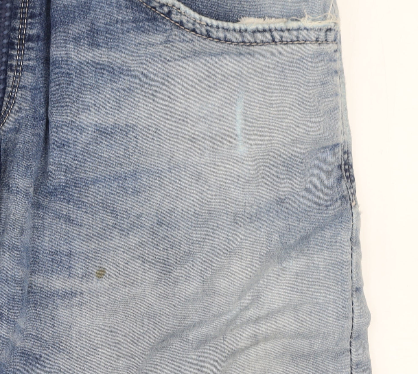 Celio Blue French Market Skinny Fit Light Blue Distressed Jeans Men EUR 36