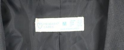 Primark Women Black Regular Fit One-Button Blazer Jacket Size M 12-14