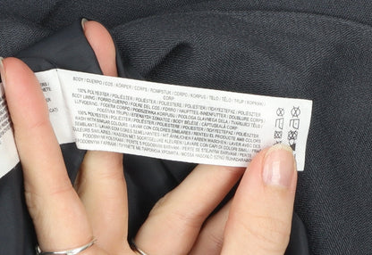 Primark Women Black Regular Fit One-Button Blazer Jacket Size M 12-14