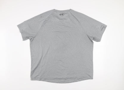 Under Armour Men's Grey 2XL Tech Tee T-Shirt Loose Fit Sports Top