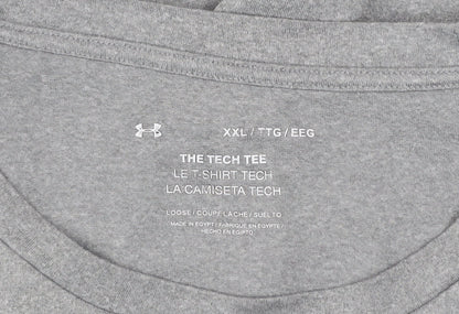 Under Armour Men's Grey 2XL Tech Tee T-Shirt Loose Fit Sports Top