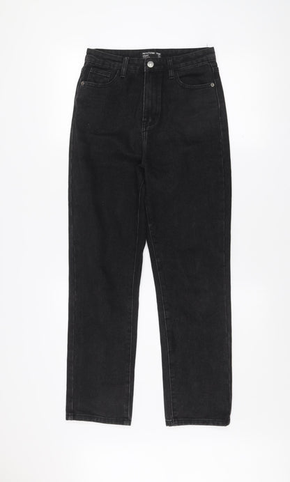 PrettyLittleThing Women Black Size 6 Straight Denim Jeans