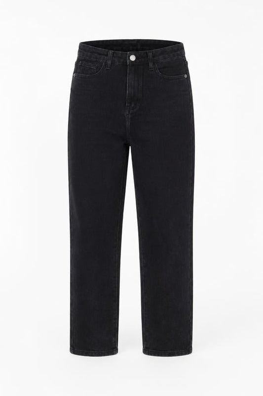 Womens UK Size 6 PRETTYLITTLETHING Regular Fit Straight Black Jeans