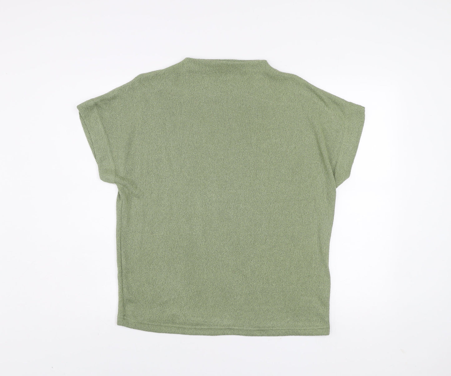 Womens UK Size M Gallery Green Jersey T-Shirt