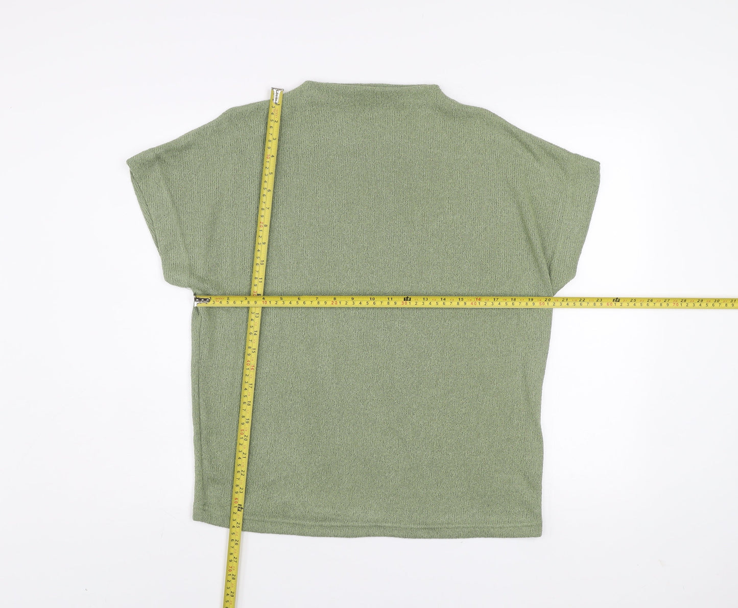 Womens UK Size M Gallery Green Jersey T-Shirt