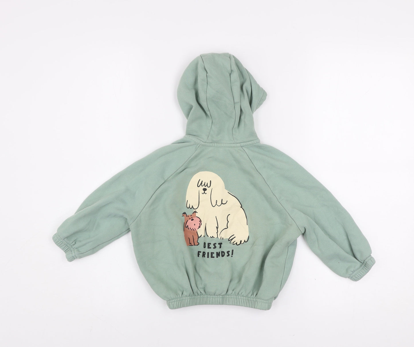Girls UK Size 2-3 Years Bonnes Stores Green Basic Jacket