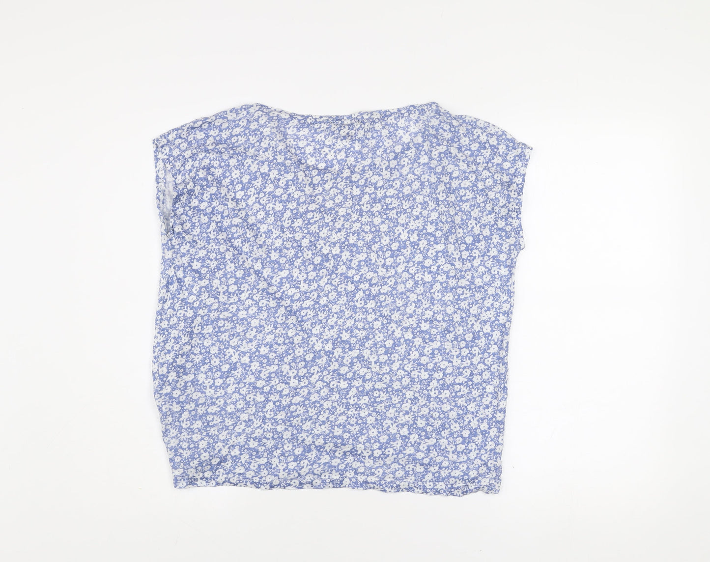 Womens UK Size 8 ESMARA Blue Basic T-Shirt