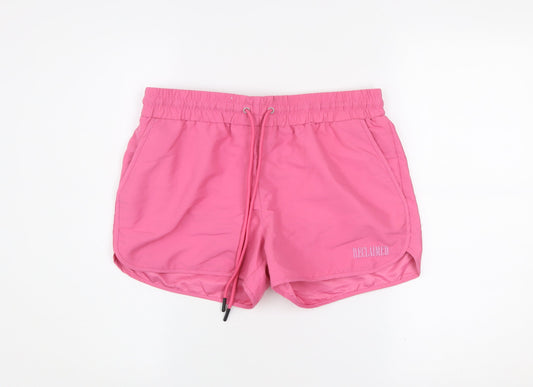 Reclaimed Vintage Women's Pink Biker Activewear Shorts Size M