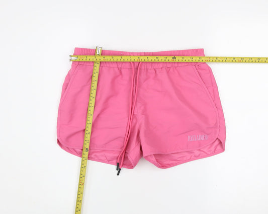 Reclaimed Vintage Women's Pink Biker Activewear Shorts Size M