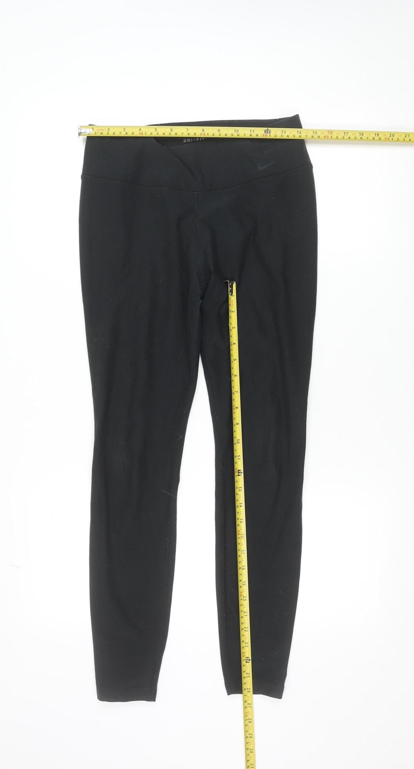 Nike Women’s Black Dri-FIT Slim Fit Activewear Leggings Size M