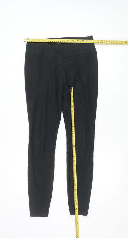 Nike Women’s Black Dri-FIT Slim Fit Activewear Leggings Size M