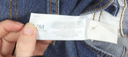 OshKosh B'gosh Blue Denim Dungarees 12 Months Unisex Adjustable Strap