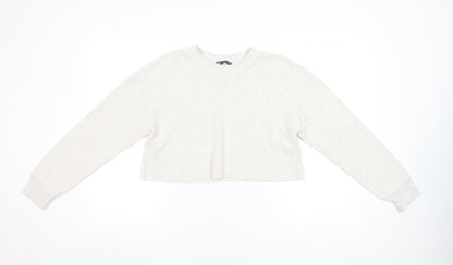 Womens UK Size S Zara Beige Pullover Jumper