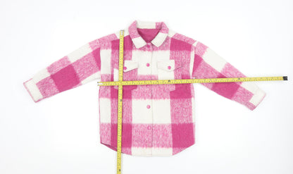 Girls UK Size 7-8 Years Dunnes Stores Pink Shirt Jacket