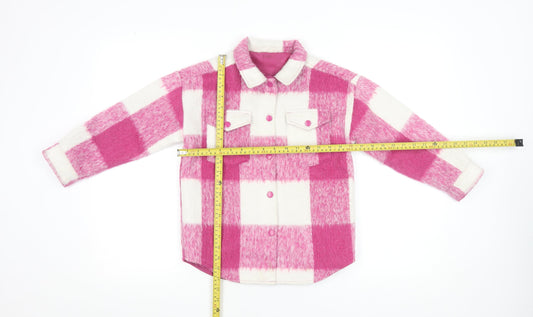 Girls UK Size 7-8 Years Dunnes Stores Pink Shirt Jacket
