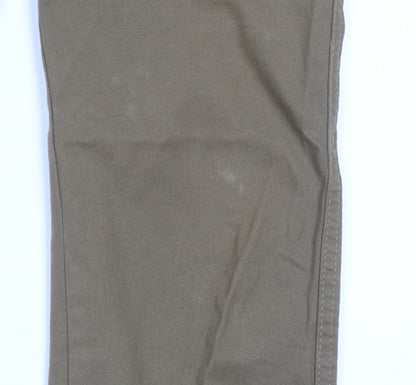 Fluid Men's Beige Chino Trousers 28R Slim Fit Cotton Elastane