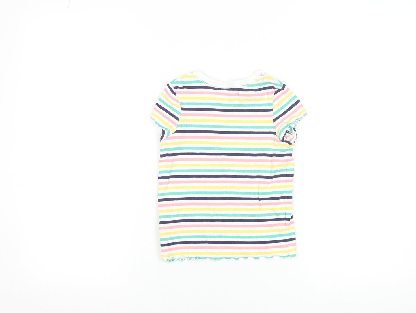 Girls UK Size 4-5 Years Marks and Spencer Multicoloured Basic T-Shirt