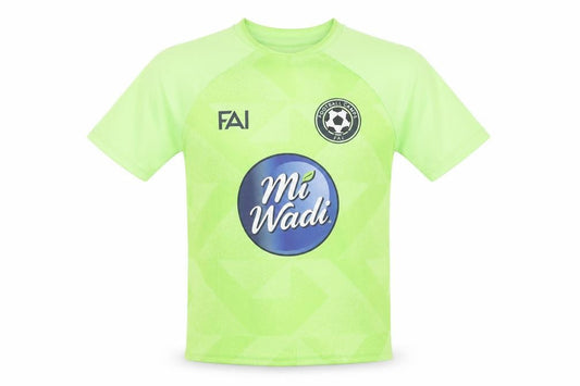 FAI Football Camps Boys Green Short Sleeve Football Jersey T-Shirt S