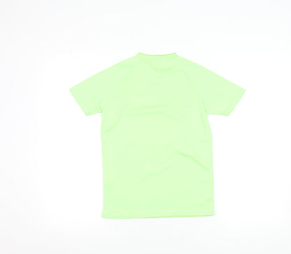 FAI Football Camps Boys Green Short Sleeve Football Jersey T-Shirt S