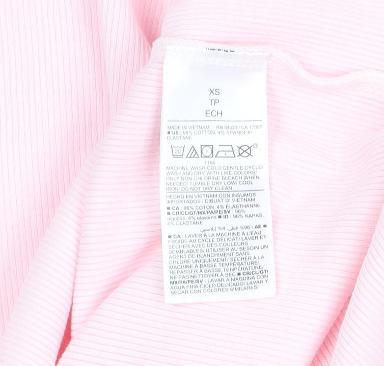 Old Navy Women’s Pink Ribbed Midi Tank Dress XS