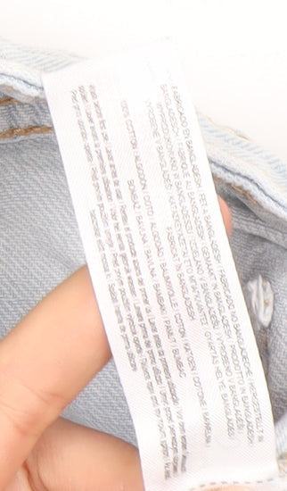 Primark Girls Blue Light Wash Wide-Leg Denim Jeans - 10 Years