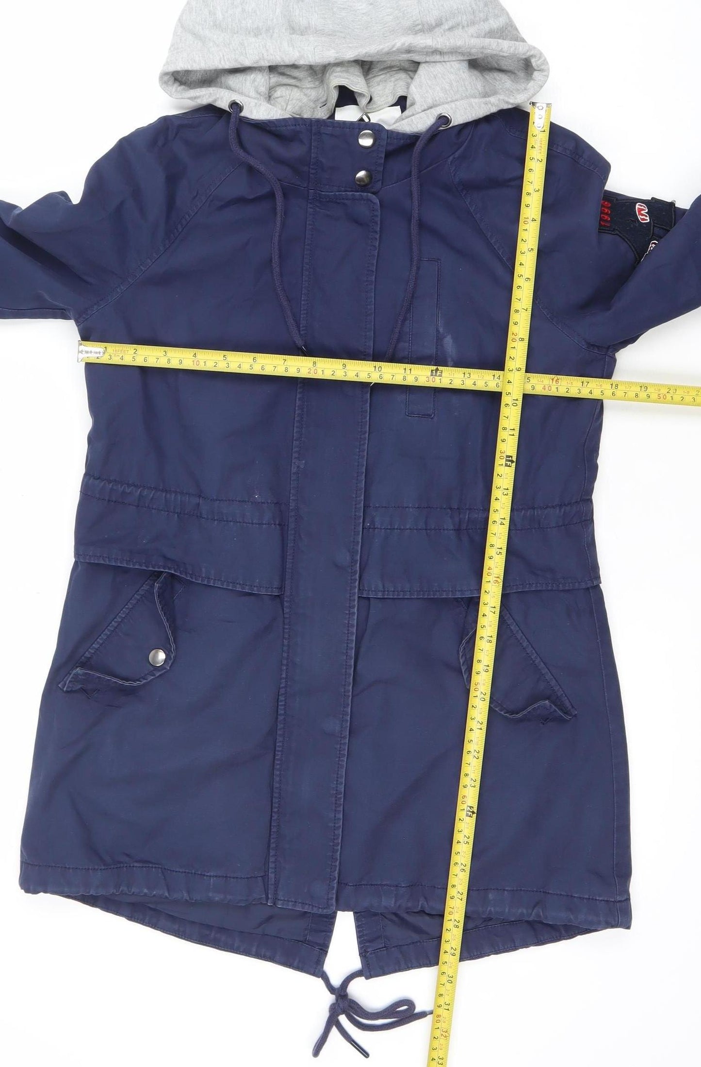 Womens UK Size S Semir Blue Parka Coat