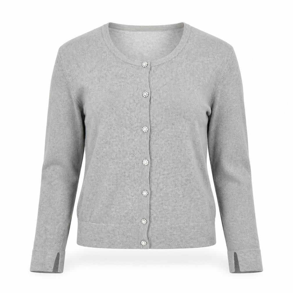 Womens UK Size S Zara Grey Cardigan Jumper