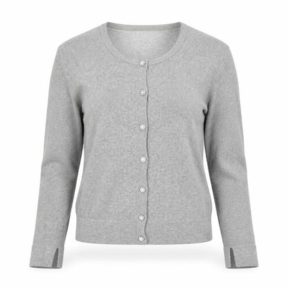 Womens UK Size S Zara Grey Cardigan Jumper