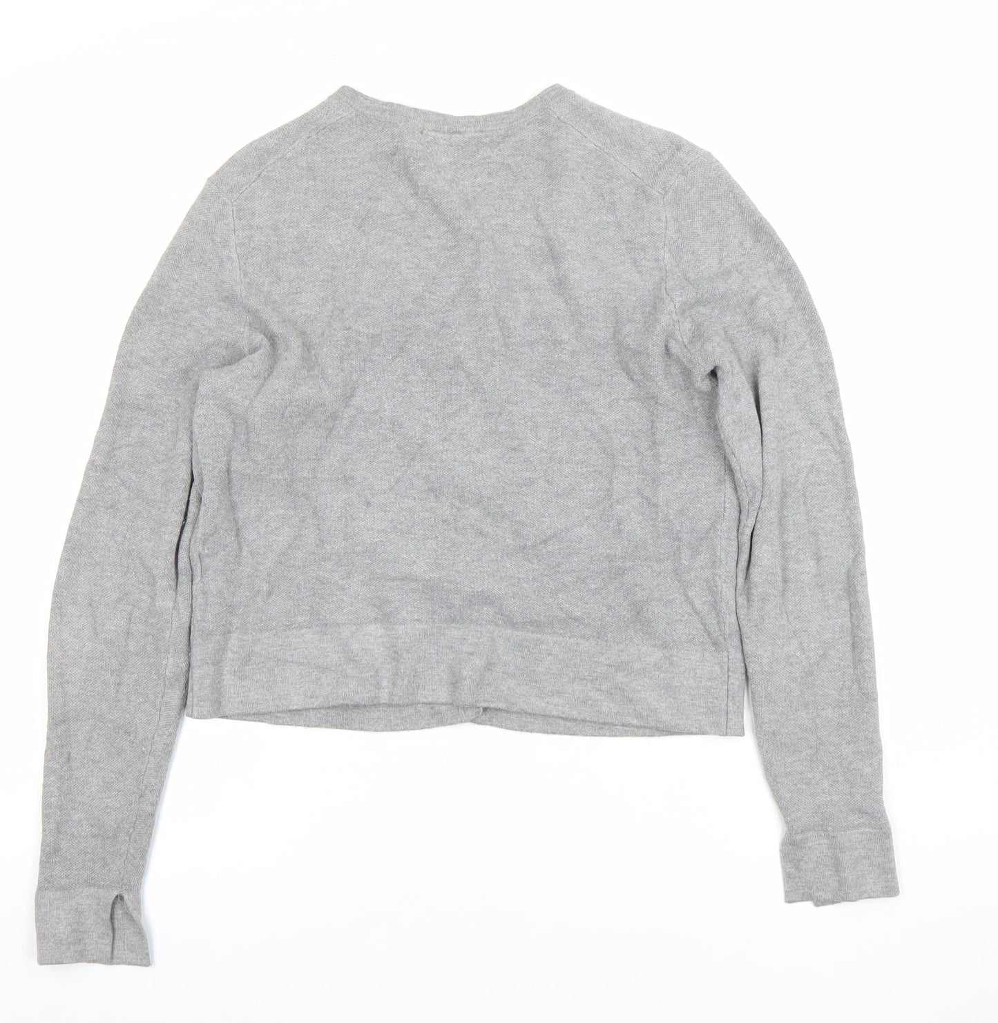 Womens UK Size S Zara Grey Cardigan Jumper
