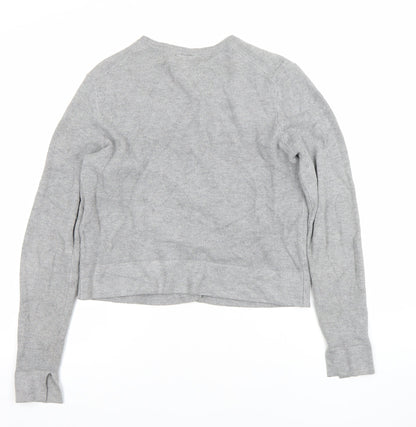 Womens UK Size S Zara Grey Cardigan Jumper